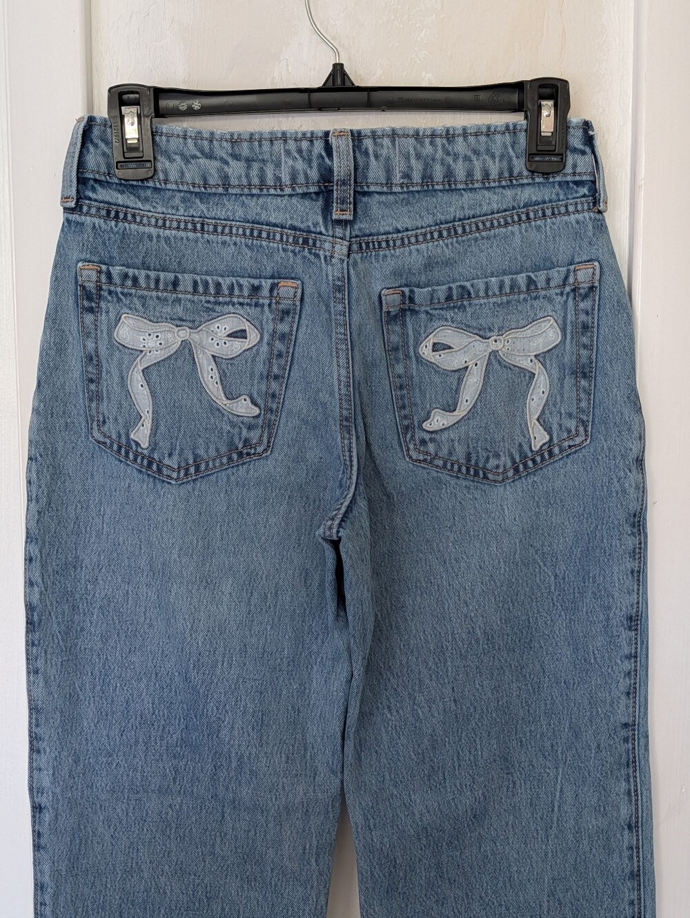 Hollister Jeans with Embroidered Bow Pockets